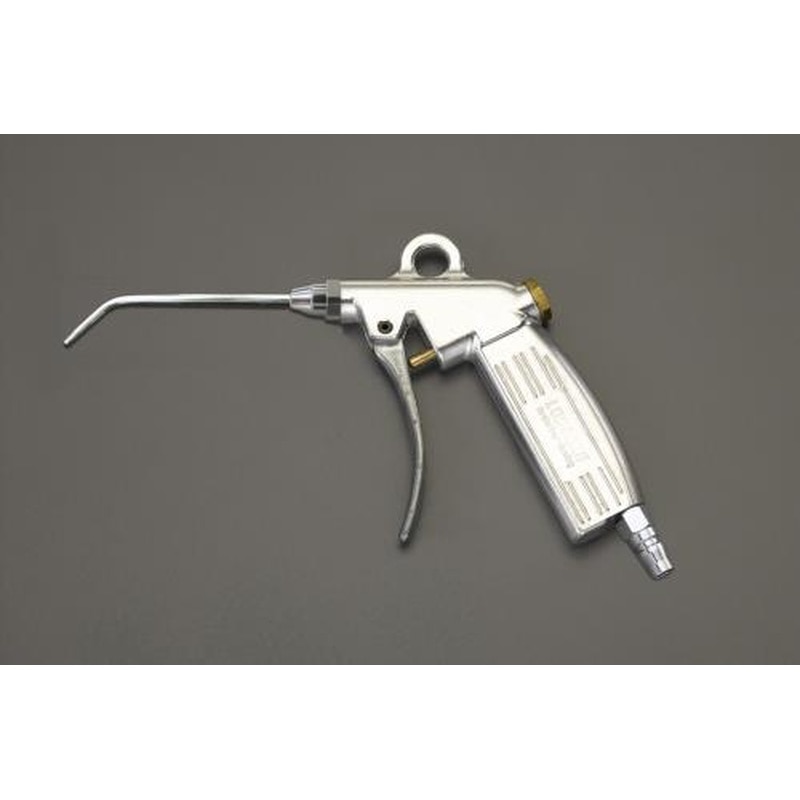 エスコ EA123AB-44 エアーブローガン(120mm先曲/ノズル流量調整式プラグ 1個（ご注文単位1個）【直送品】