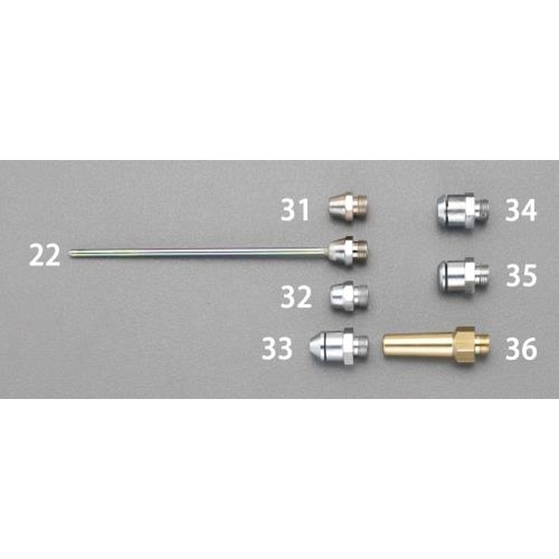 エスコ EA123AB-31 2.0mm穴/M12ノズル(EA123ABシリーズ用) 1個（ご注文単位1個）【直送品】