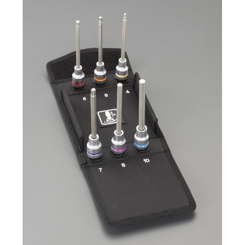 エスコ EA617AM-700 1/2”DR/4-10mm［INHEX]ビットソケット(ホールド機能) 1個（ご注文単位1個）【直送品】