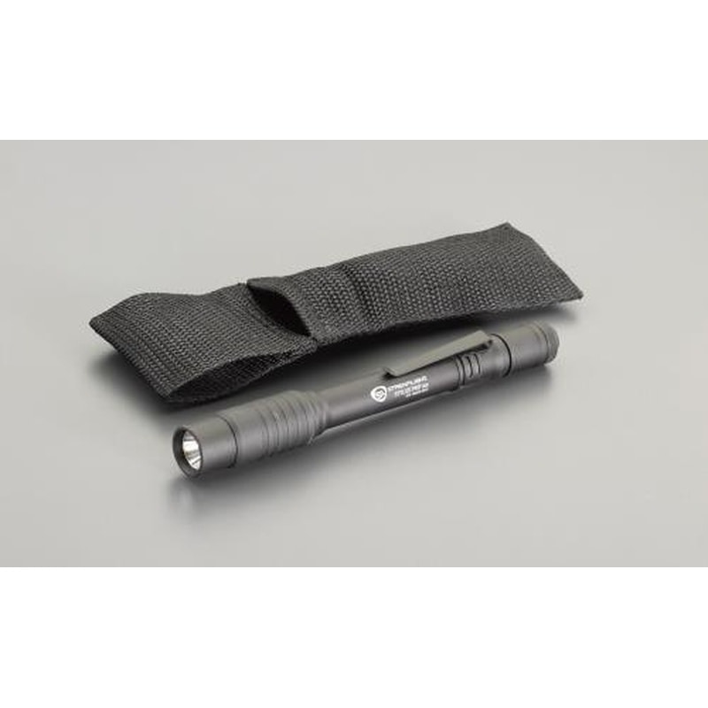 エスコ EA758SG-9[充電式]フラッシュライト/LED(ペン型・黒) 1個（ご注文単位1個）【直送品】