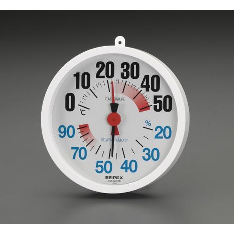 エスコ EA728EB-65 140x152x31mm温度・湿度計 1個(ご注文単位1個)【直送品】