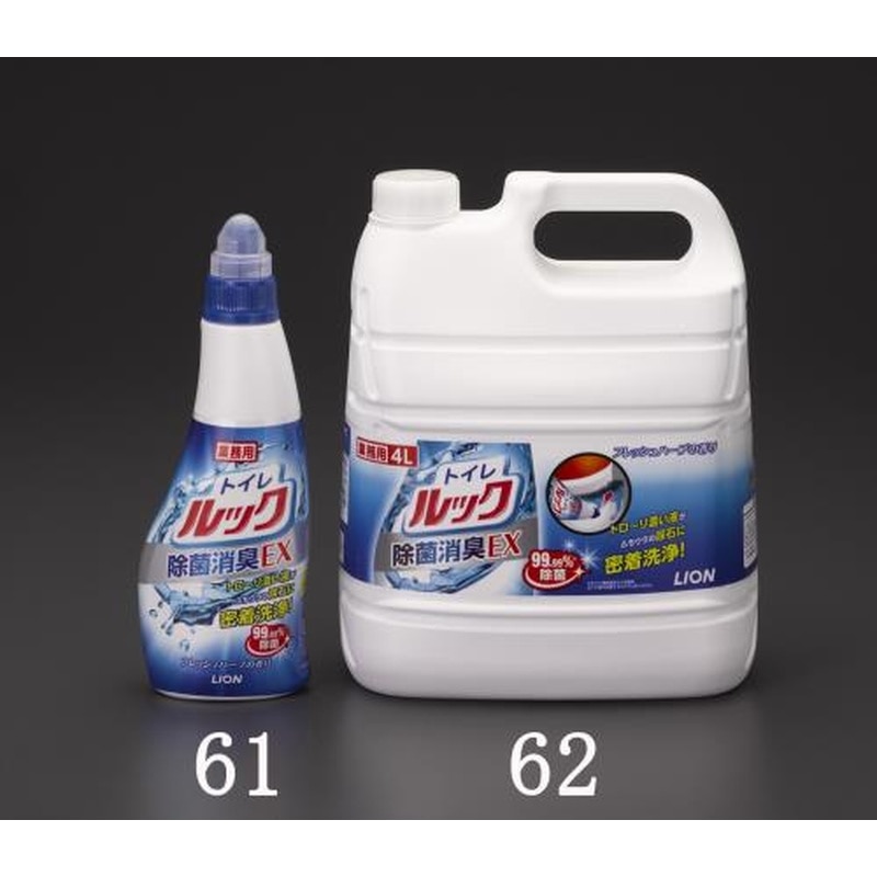 エスコ EA922KR-62 4.0Lトイレ用洗剤 1個（ご注文単位1個）【直送品】