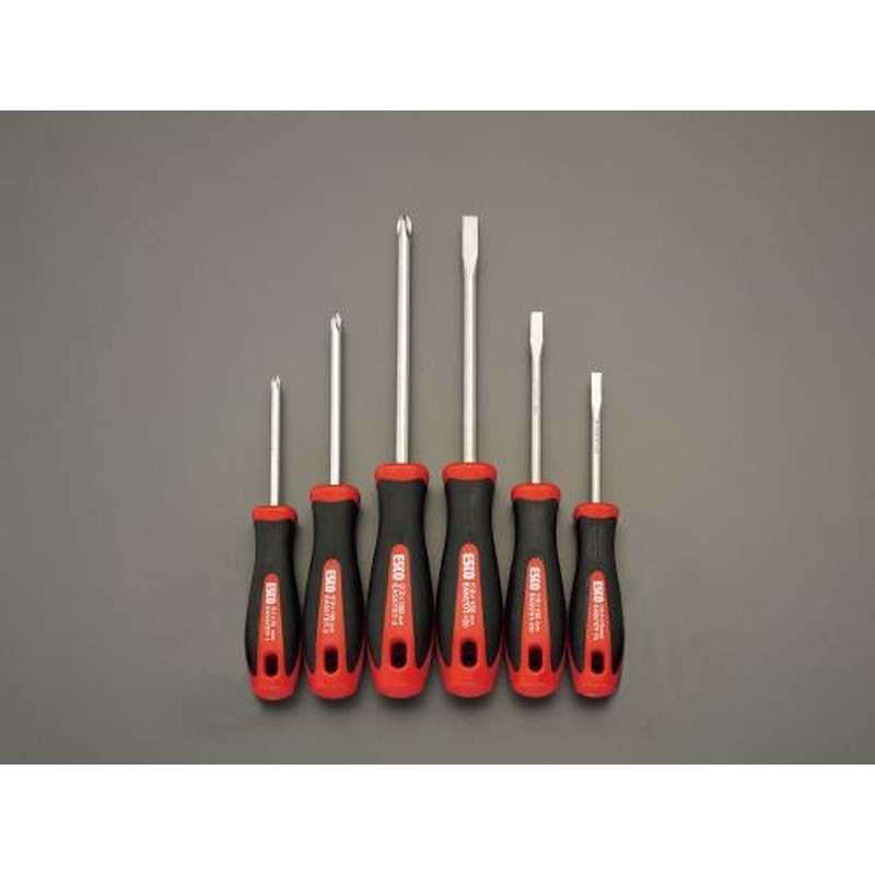 エスコ EA557DT[＋-]ドライバーセット(ステンレス製) 1個（ご注文単位1個）【直送品】