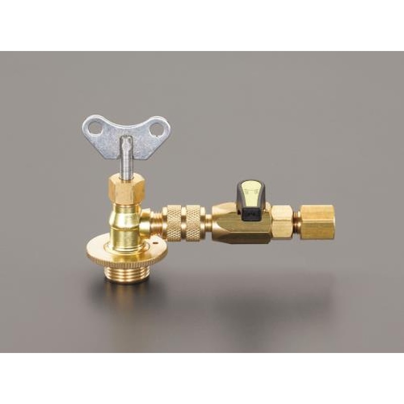 エスコ EA108ND-3 M14P1.25x1/4(F)サービス缶バルブ(HFO1234yf) 1個(ご注文単位1個)【直送品】