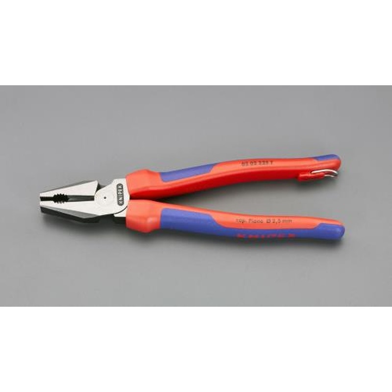 エスコ EA534KB-226 225mm電工ペンチ(強力型・落下防止型) 1個(ご注文単位1個)【直送品】