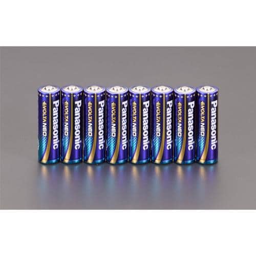 エスコ EA758YR-31 [単3x 8本] 乾電池・エボルタネオ 1個 （ご注文単位1個）【直送品】