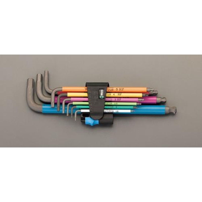 エスコ EA573WF-590 1.5-10mm/9本組［HEX]キーレンチ(ホールド機能付) 1個（ご注文単位1個）【直送品】