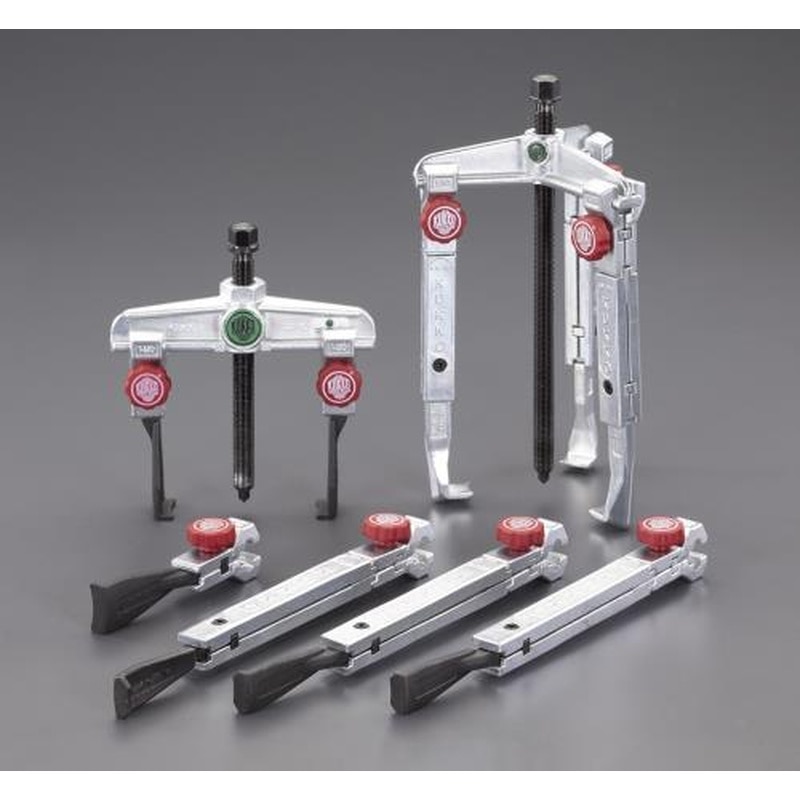 エスコ EA500JK 130mmスライドアームプーラーセット(超薄爪) 1個(ご注文単位1個)【直送品】