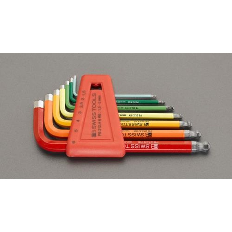 エスコ EA573LF-100 7本組［BallHexagon]六角棒レンチ 1個（ご注文単位1個）【直送品】