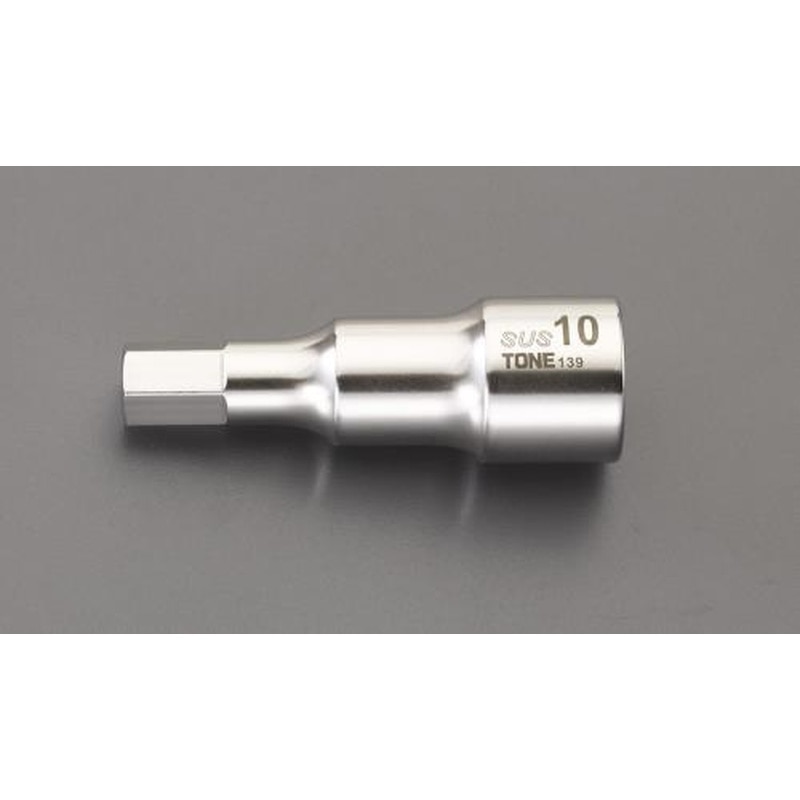 エスコ EA618SC-206 1/2”DRx6mm［INHEX]ビットソケット(ステンレス製) 1個（ご注文単位1個）【直送品】