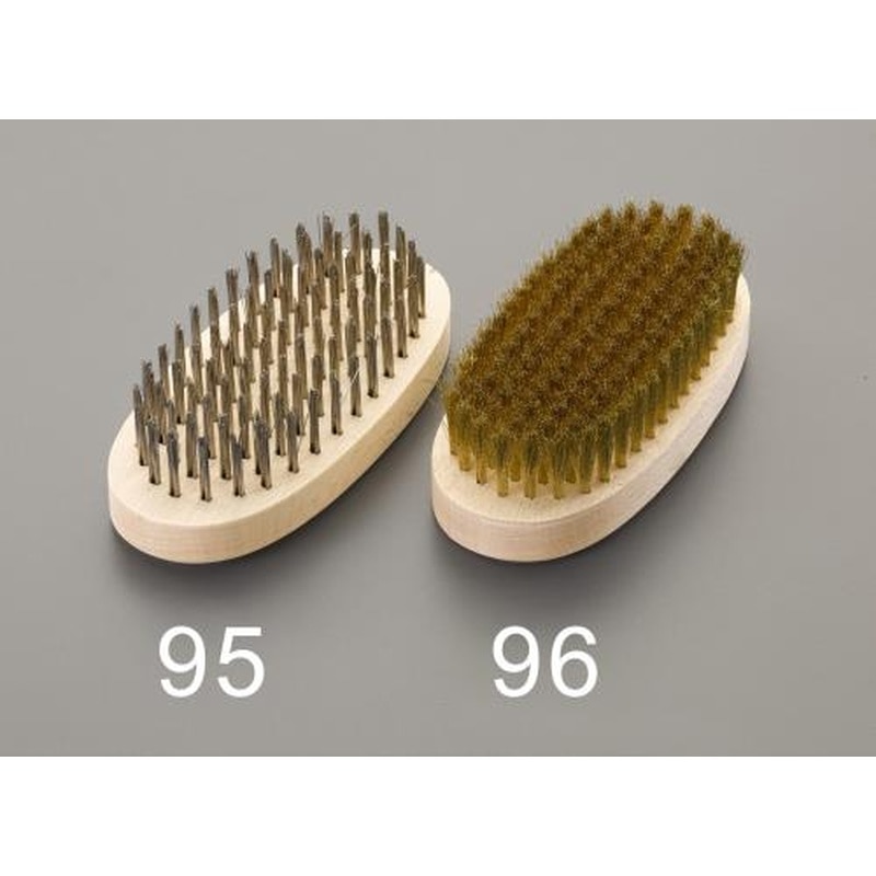 エスコ EA109B-95 145mm小判型ブラシ(ステンレス線) 1個(ご注文単位1個)【直送品】