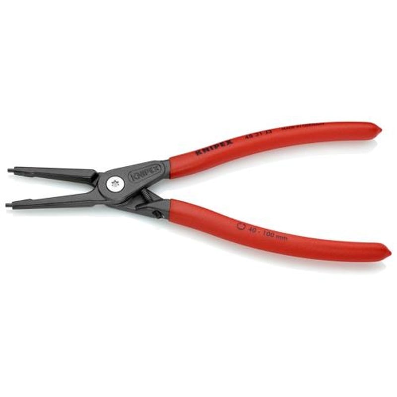 エスコ EA590AL-3 40-100mm穴用スナップリングプライヤー(ストッパー付) 1個（ご注文単位1個）【直送品】