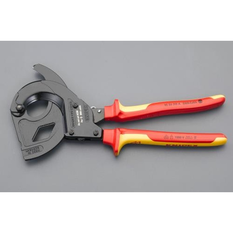 エスコ EA585KR-14 φ45mm/315mmケーブルカッター(ラチェット・絶縁) 1個(ご注文単位1個)【直送品】