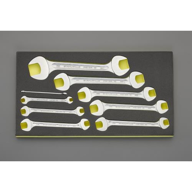 >エスコ EA612VA-2 9本組両口スパナセット(インチ) 1個(ご注文単位1個)【直送品】