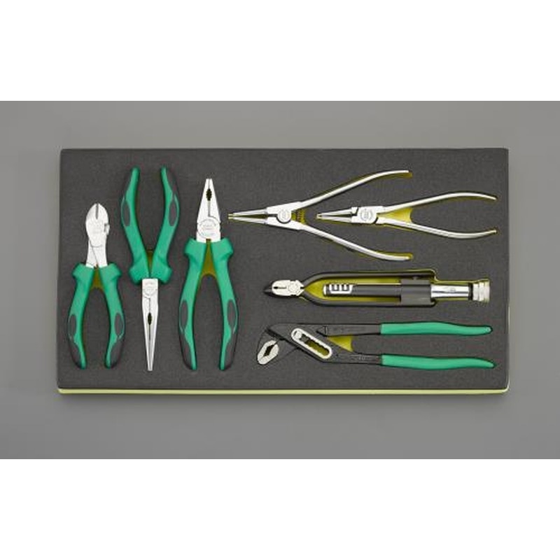 エスコ EA612VA-6 7本組プライヤーセット 1個（ご注文単位1個）【直送品】