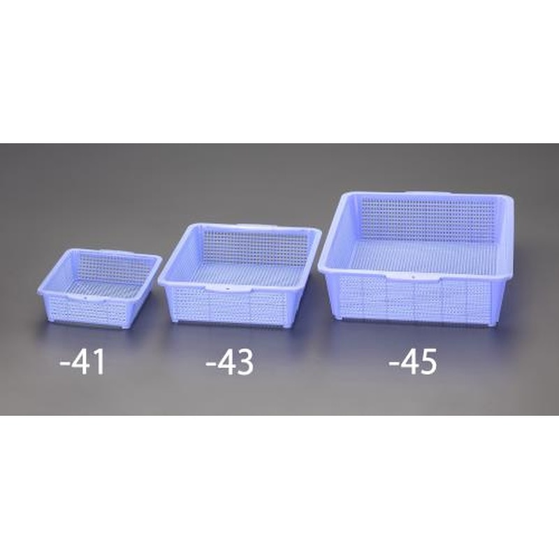 エスコ EA506AC-42 290x240x75mmかご角型(ポリプロピレン製) 1個（ご注文単位1個）【直送品】