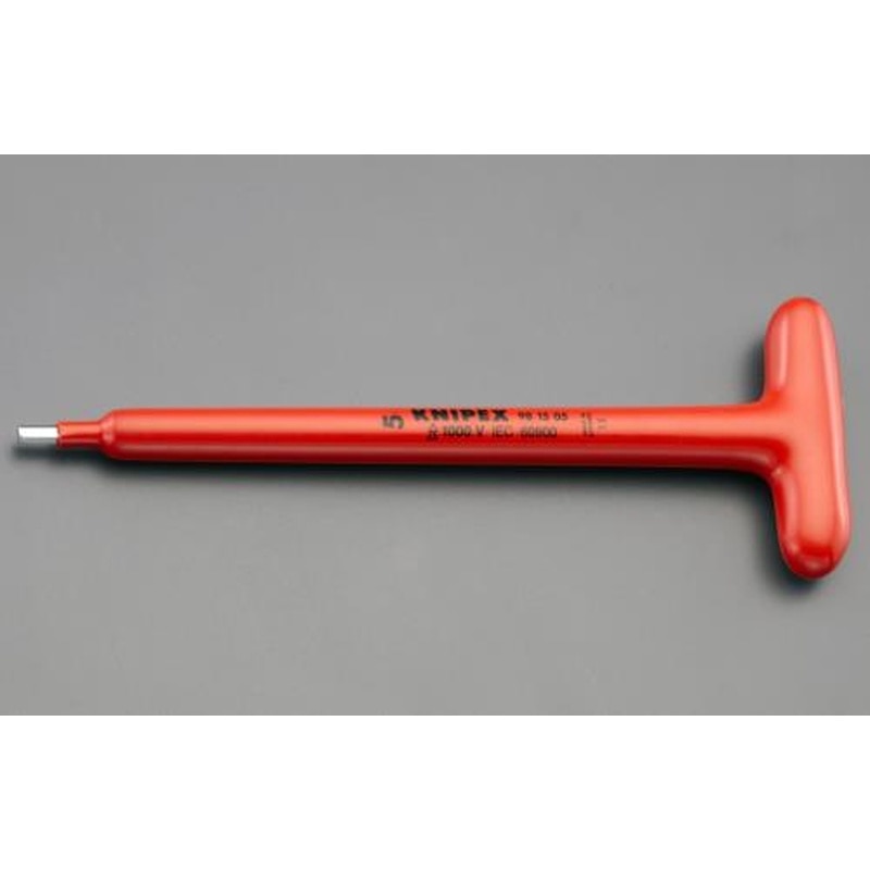 エスコ EA640LL-106 6.0x240mm六角棒レンチ/T型(絶縁) 1個(ご注文単位1個)【直送品】