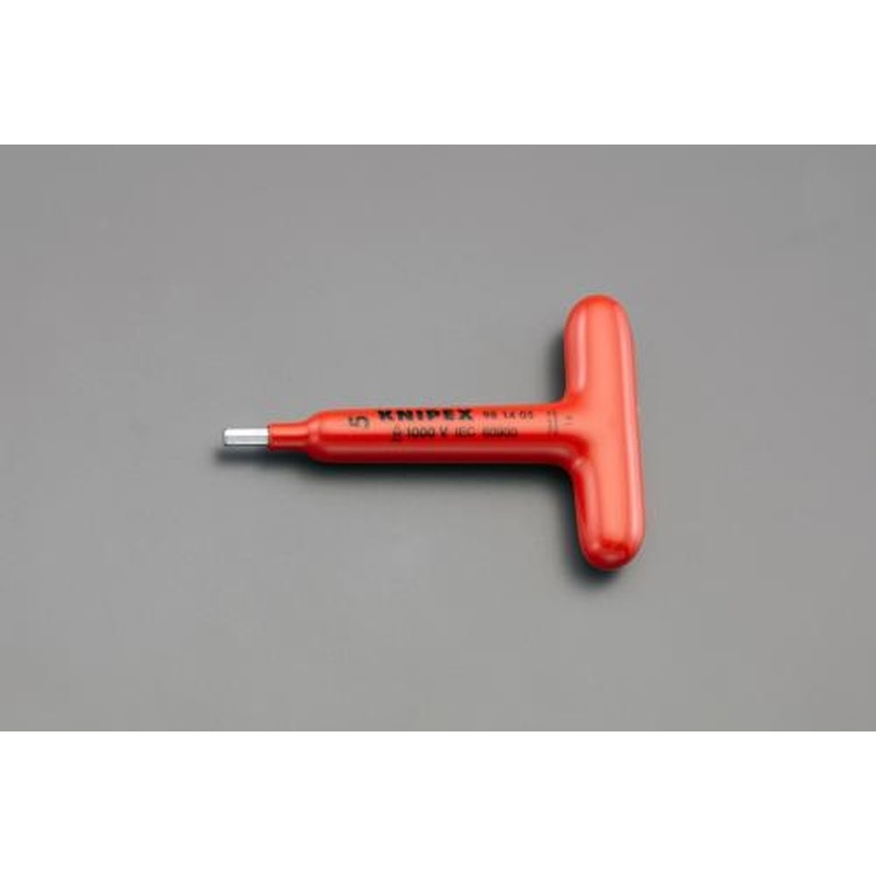 エスコ EA640LL-5 5.0x110mm六角棒レンチ/T型(絶縁) 1個(ご注文単位1個)【直送品】