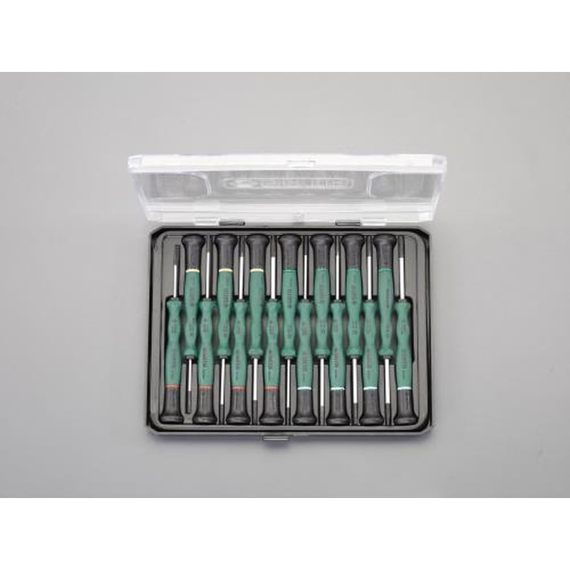エスコ EA683SP-5 15本組精密ドライバーセット 1個(ご注文単位1個)【直送品】