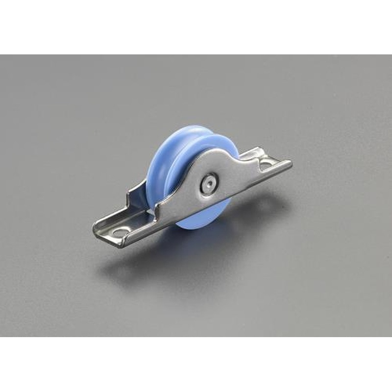 エスコ EA986RY-1 30mm/20kg戸車(丸溝型・ウレタン製) 1個(ご注文単位1個)【直送品】