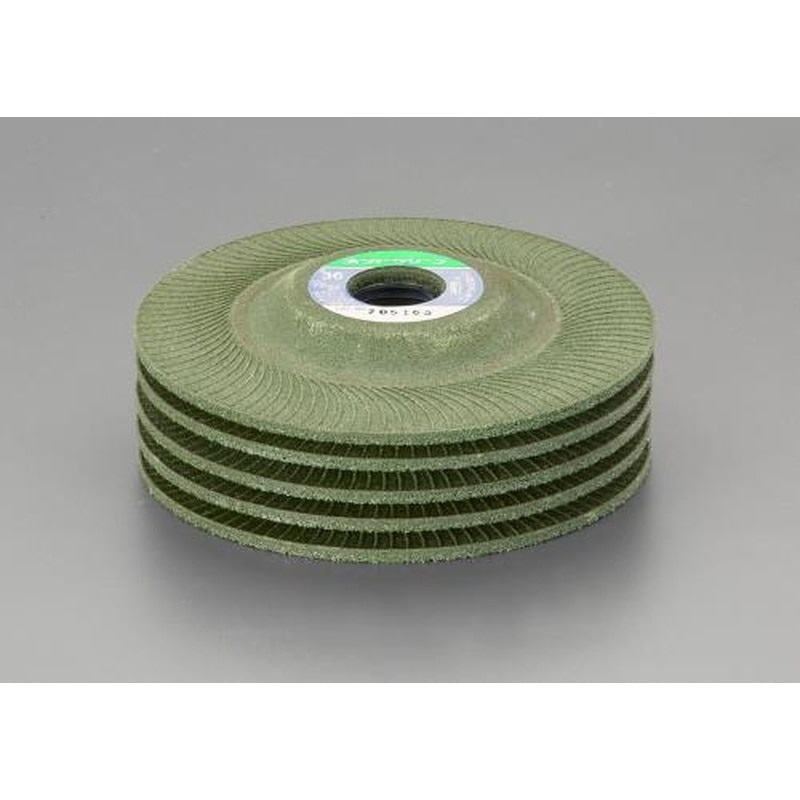 エスコ EA809ZK-60 125x22mm/#60フレキシブル砥石(5枚) 1個（ご注文単位1個）【直送品】