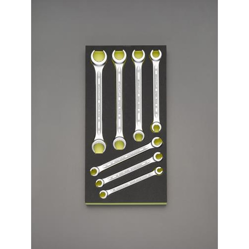 エスコ EA612TA-4 7本組/8-22mmオープンリングスパナ 1個(ご注文単位1個)【直送品】