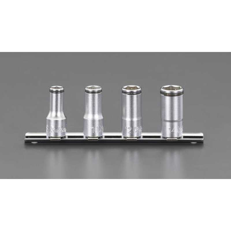 エスコ EA618BM-200 3/8”DR［ナットグリップ]セミディープソケットセット 1個（ご注文単位1個）【直送品】