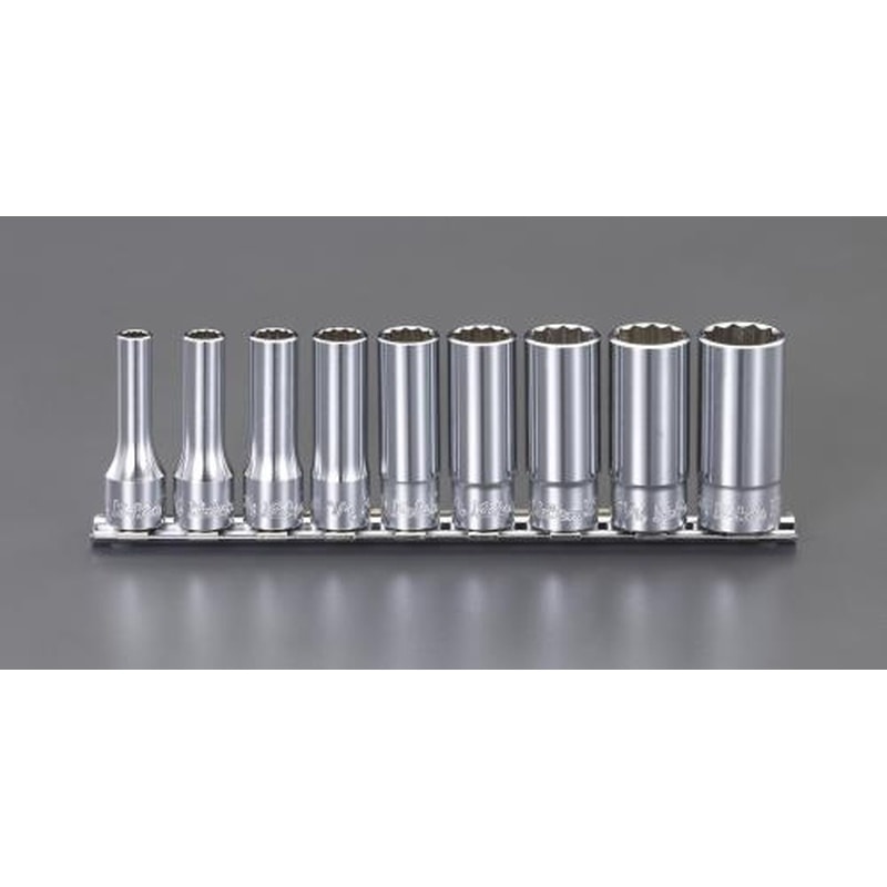 エスコ EA618BR-100 3/8”DR/1/4”-3/4”ディープソケットセット(12ポイント) 1個（ご注文単位1個）【直送品】