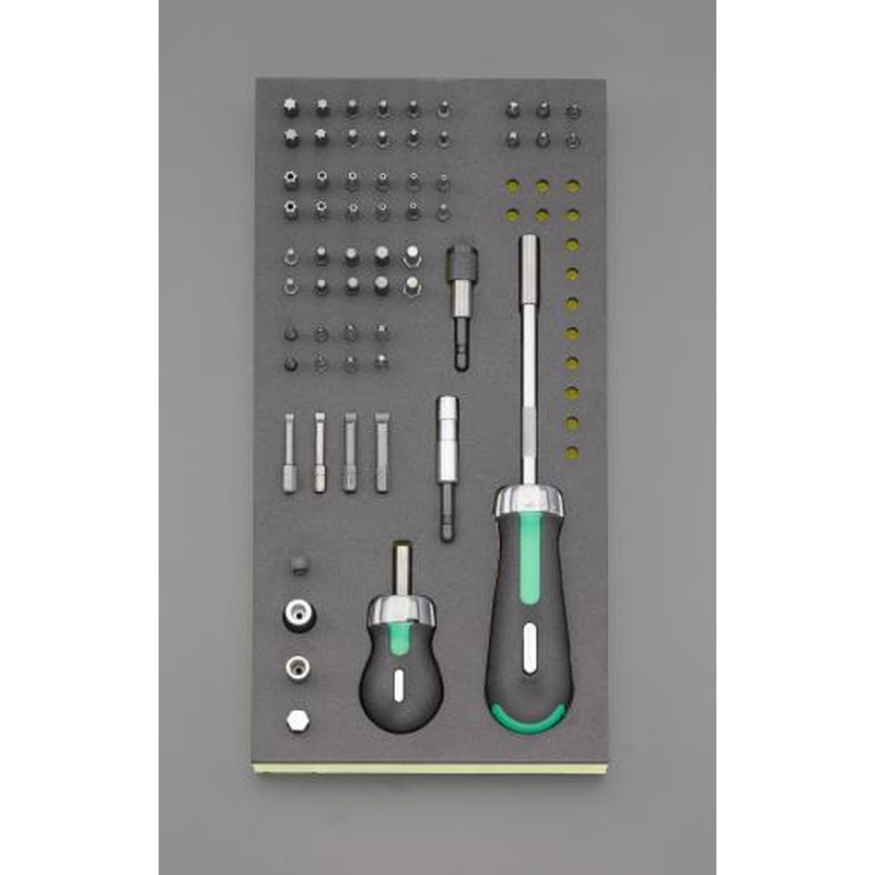 エスコ EA612TA-14 ドライバ-ビットセット(ラチェット式) 1個（ご注文単位1個）【直送品】