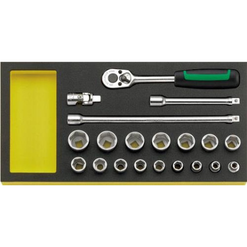 エスコ EA612TA-17 3/8”DRソケットレンチセット 1個(ご注文単位1個)【直送品】