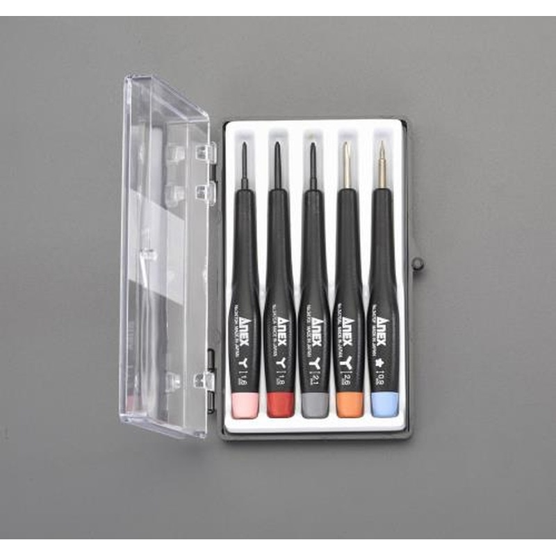 エスコ EA552EG-20 5本組特殊精密ドライバーセット 1個（ご注文単位1個）【直送品】