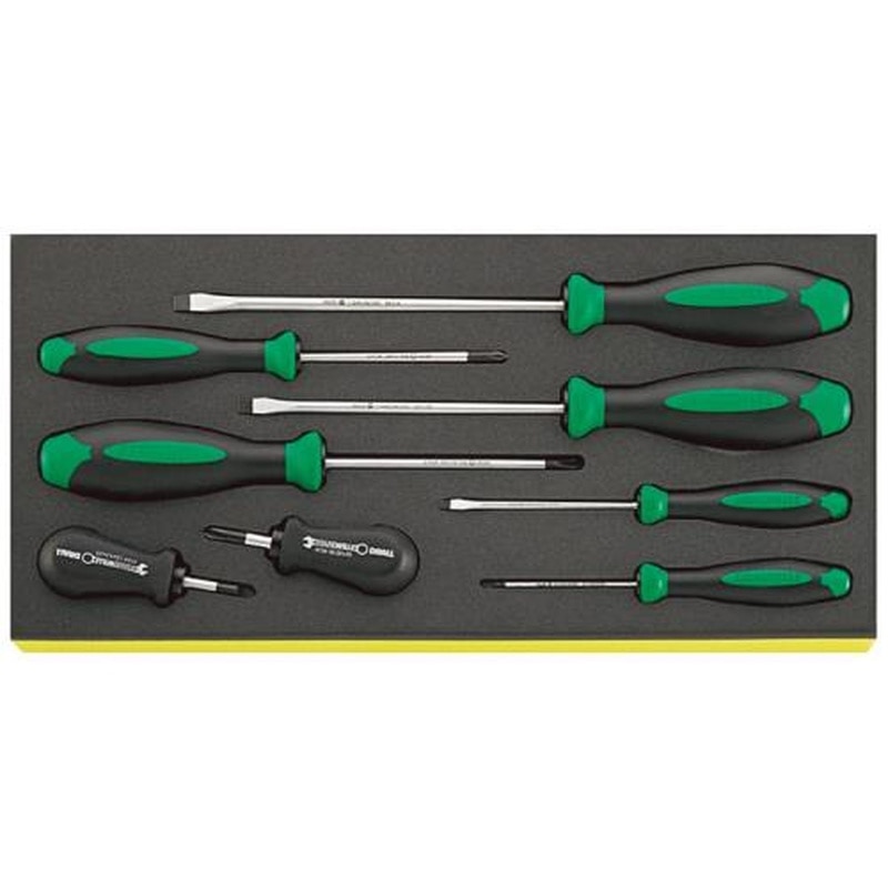 エスコ EA612TA-31 8本組［＋-]ドライバーセット 1個（ご注文単位1個）【直送品】