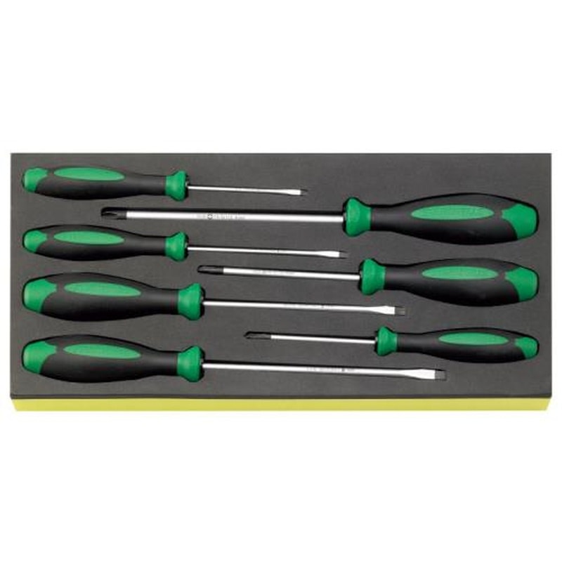 エスコ EA612TA-30 7本組［＋-]ドライバーセット 1個（ご注文単位1個）【直送品】