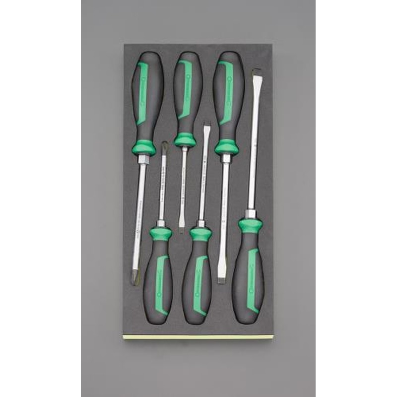 エスコ EA612TA-32 6本組［＋-]ドライバーセット(手元六角付) 1個（ご注文単位1個）【直送品】