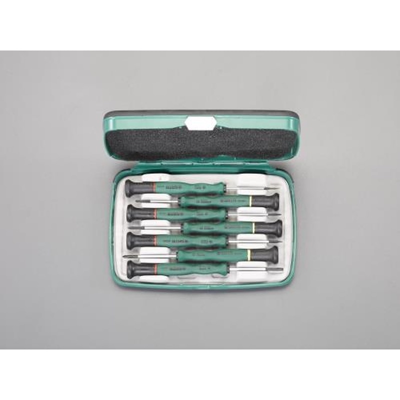 エスコ EA683SP-2 7本組［＋-]精密ドライバーセット 1個（ご注文単位1個）【直送品】