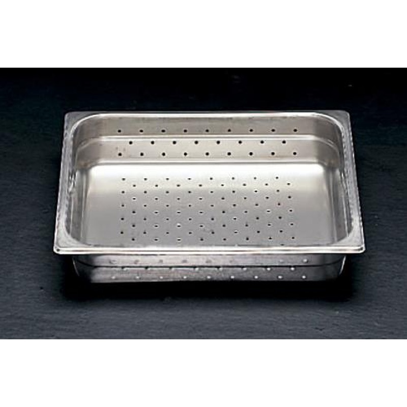エスコ EA508S-141 325x265x65mm穴付トレー(ステンレス製) 1個（ご注文単位1個）【直送品】
