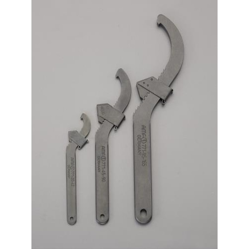 エスコ EA613XA 20-165mm3本組自在フックレンチセット 1個(ご注文単位1個)【直送品】