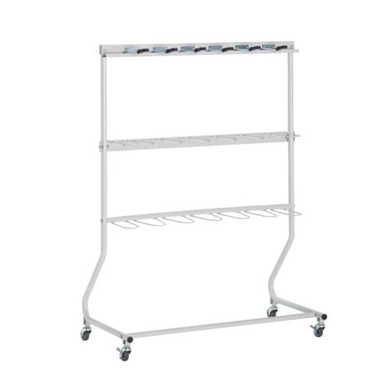 エスコ EA928AB-98 962x490x1273mmモップハンガー(12本掛) 1個（ご注文単位1個）【直送品】