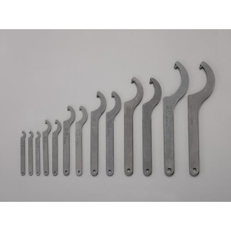 エスコ EA613XH 12-100mm13本組フックレンチセット(ピン型) 1個（ご注文単位1個）【直送品】