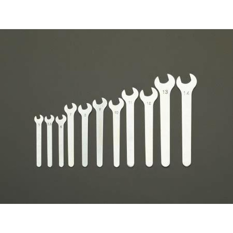 エスコ EA615AR-100 11本組薄口スパナセット 1個（ご注文単位1個）【直送品】