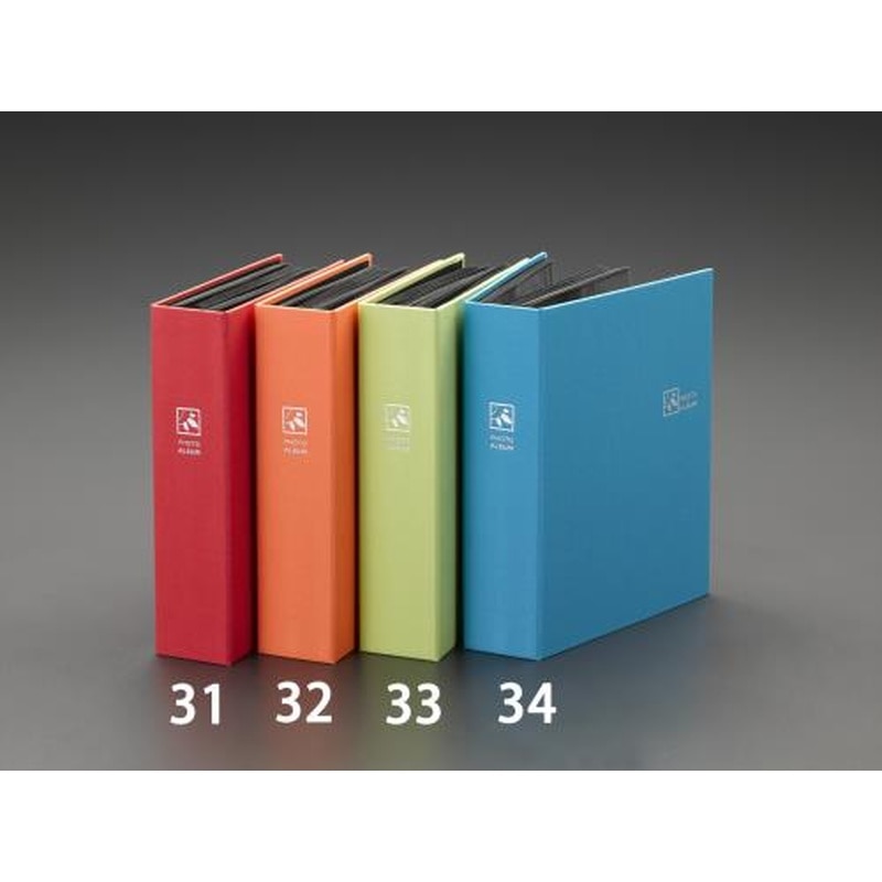 エスコ EA762CW-32 L判2段アルバム(オレンジ) 1個（ご注文単位1個）【直送品】