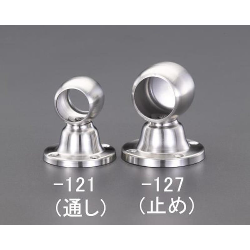 エスコ EA951EW-127 φ32mmパイプ用ブラケット(ステンレス製) 1個(ご注文単位1個)【直送品】