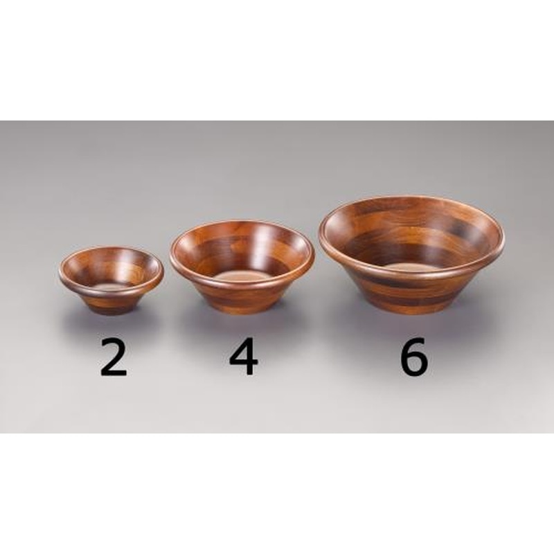 エスコ EA912MF-5 φ240x80mmボウル(木製) 1個（ご注文単位1個）【直送品】