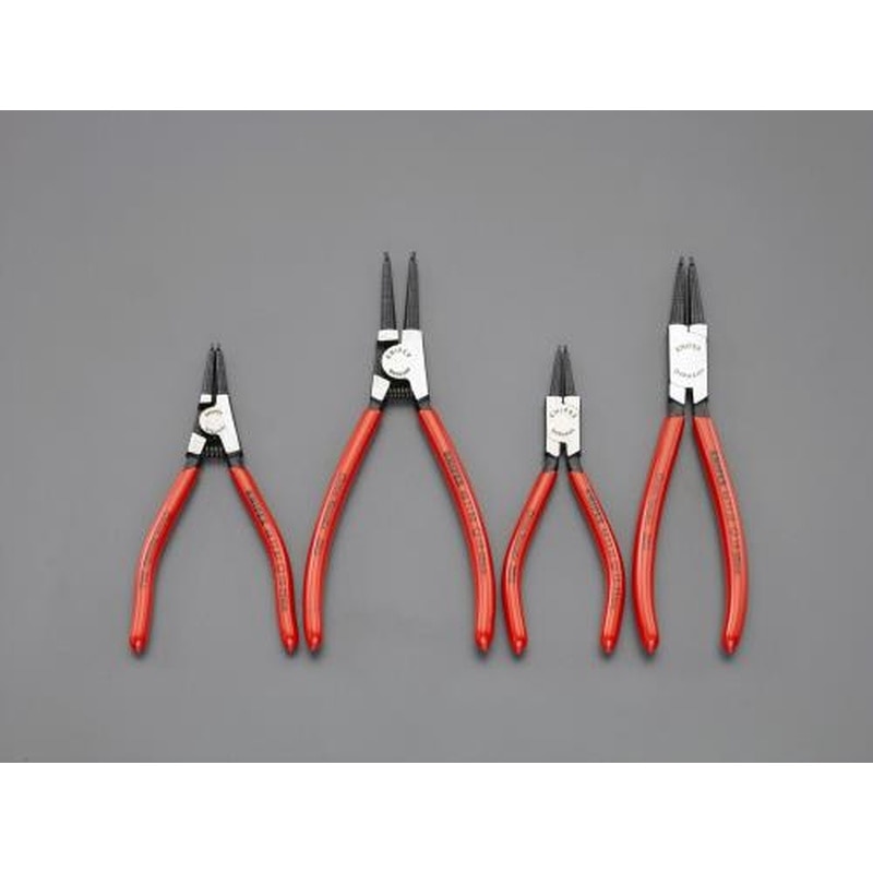 エスコ EA590-24 4本組スナップリングプライヤー 1個（ご注文単位1個）【直送品】