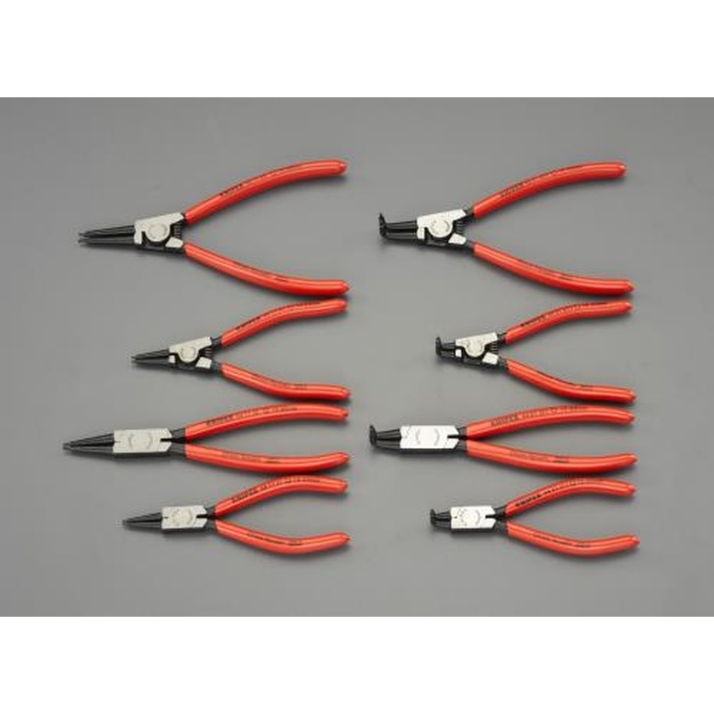 エスコ EA590-28 8本組スナップリングプライヤー 1個（ご注文単位1個）【直送品】