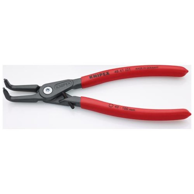 エスコ EA590AM-3 40-100mm穴用スナップリングプライヤー(ストッパー付) 1個（ご注文単位1個）【直送品】