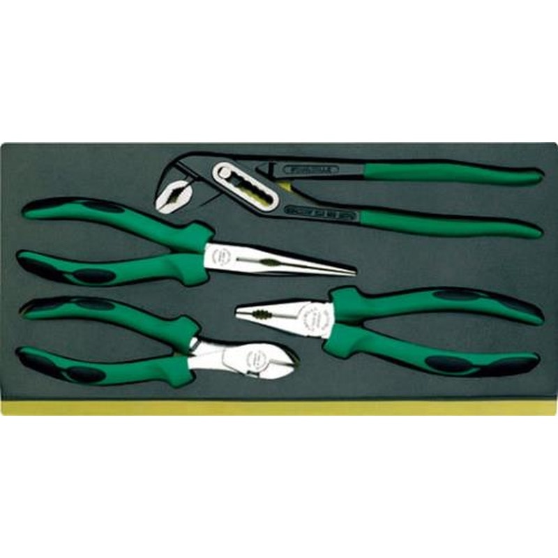 エスコ EA612TA-41 4本組プライヤーセット 1個（ご注文単位1個）【直送品】