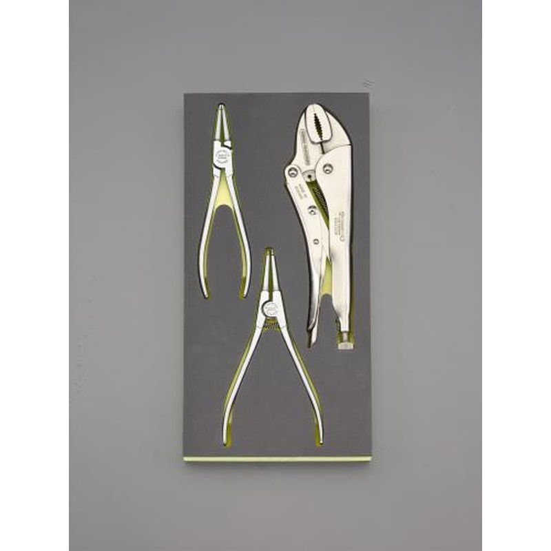 エスコ EA612TA-42 3本組プライヤーセット 1個（ご注文単位1個）【直送品】