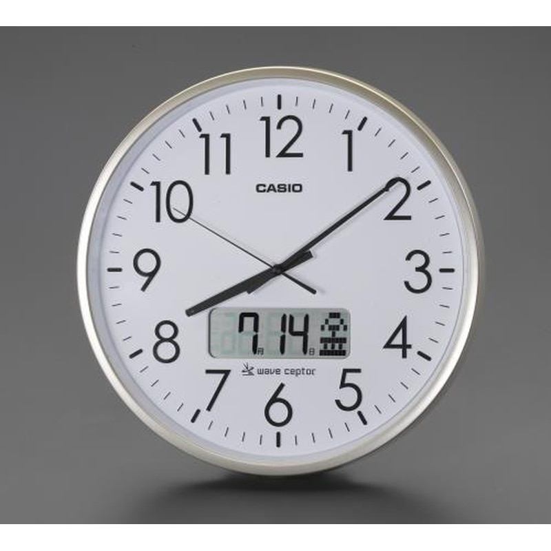 エスコ EA798CA-130 φ360mm［電波]掛時計 1個（ご注文単位1個）【直送品】