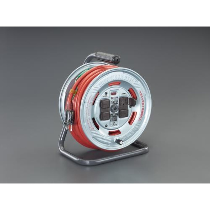 エスコ EA815BS-30 AC125V/15A/30mコードリール(アース付) 1個（ご注文単位1個）【直送品】